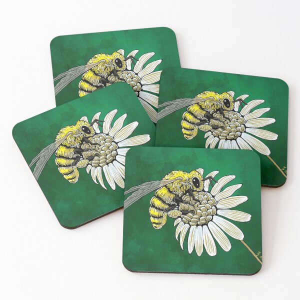 Item preview, Honeybee Collecting Pollen from a Daisy designed and sold by Ty Meier.