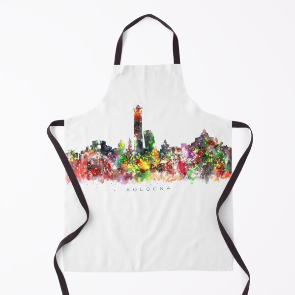 Artikelvorschau, Bologna, Italy Skyline Watercolor Painting entworfen und verkauft von InkistPrints.
