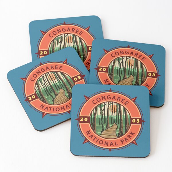 Item preview, Congaree National Park Retro Compass Emblem designed and sold by KrisSidDesigns.