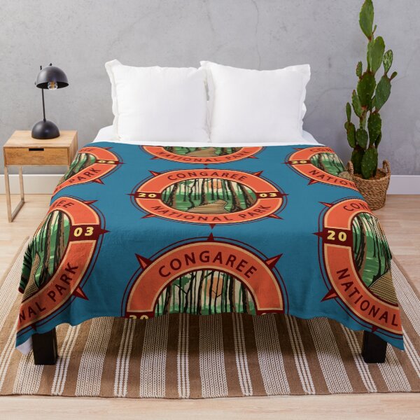 Item preview, Congaree National Park Retro Compass Emblem designed and sold by KrisSidDesigns.