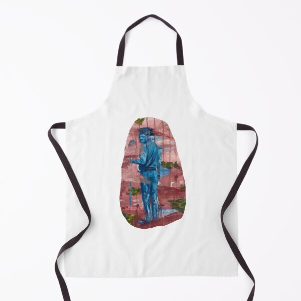 Item preview, Impressionist Blue Man With Shovel in Wasteland designed and sold by Polar-Paints.