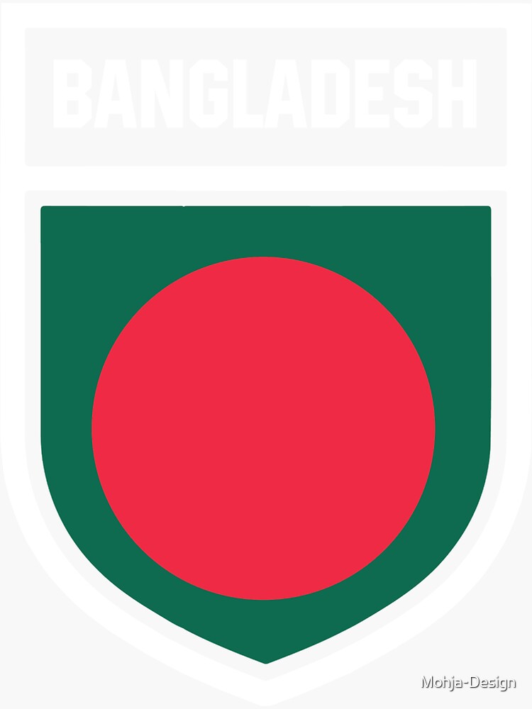 "Bangladesh national flag in coat of arms" Sticker for Sale by Mohja