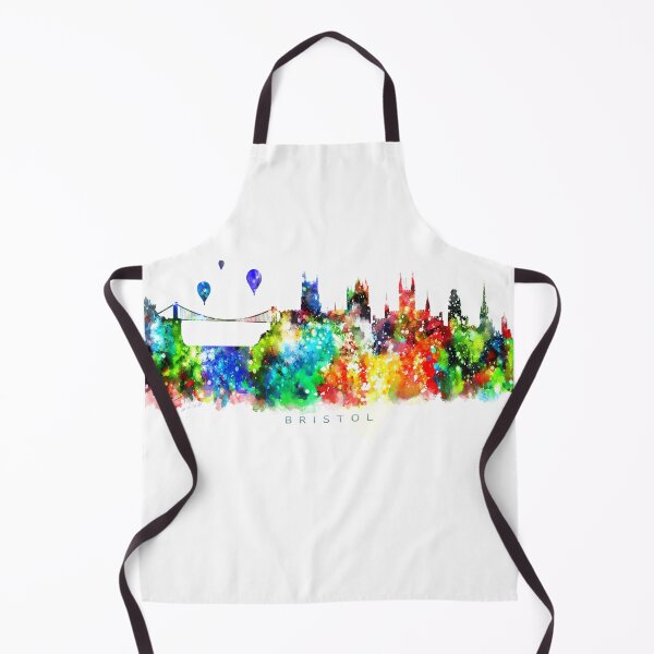 Item preview, Bristol, England Skyline Watercolor Painting designed and sold by InkistPrints.