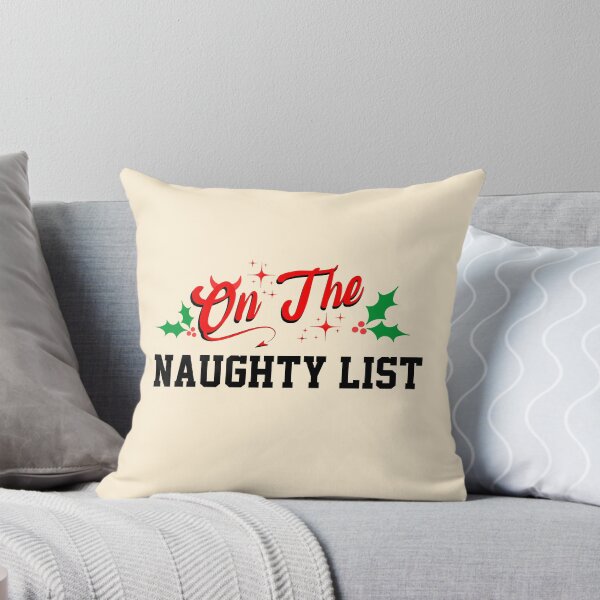 Item preview, On the naughty list retro Christmas vintage designs designed and sold by ArtfulGiftShop.