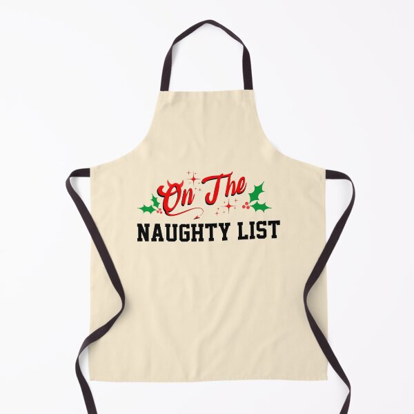 Item preview, On the naughty list retro Christmas vintage designs designed and sold by ArtfulGiftShop.