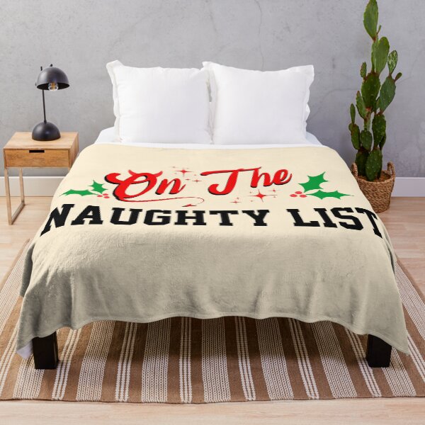 Item preview, On the naughty list retro Christmas vintage designs designed and sold by ArtfulGiftShop.