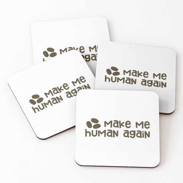Artikelvorschau, Coffee Beans Make Me Human Again Sticker entworfen und verkauft von Marianna's Meraki.