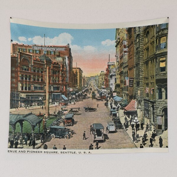 Item preview, ca 1900 Seattle First Avenue and Pioneer Square designed and sold by aapshop.