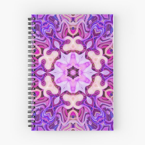 Item preview, Boho Vibes Kaleidoscope Abstract Maximalist Style Hippie Colors Mix of Violet Mauve Lilac Cream 2 of 16 designed and sold by Beachy.