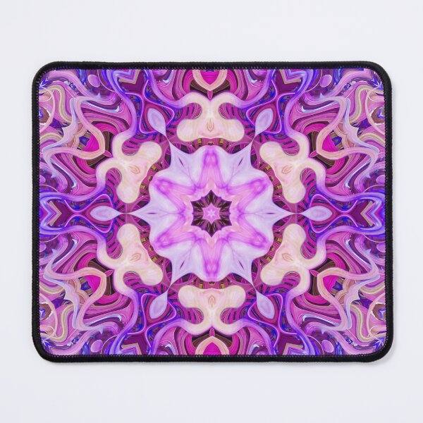 Item preview, Boho Vibes Kaleidoscope Abstract Maximalist Style Hippie Colors Mix of Violet Mauve Lilac Cream 2 of 16 designed and sold by Beachy.