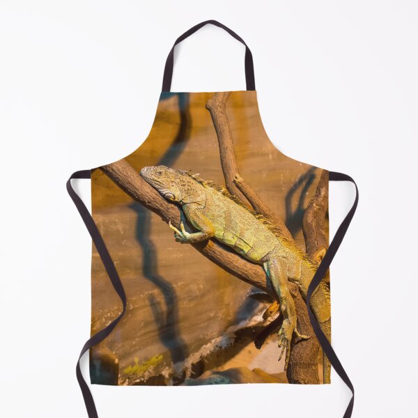 Item preview, Green iguana lying on the branch designed and sold by lena-maximova.