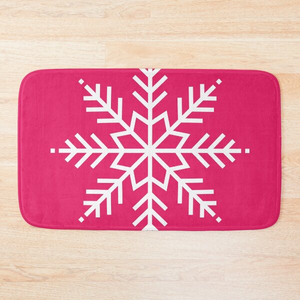 Item preview, Snowflake. Pink snowflake. Fuchsia pink Christmas designed and sold by Latte Design.