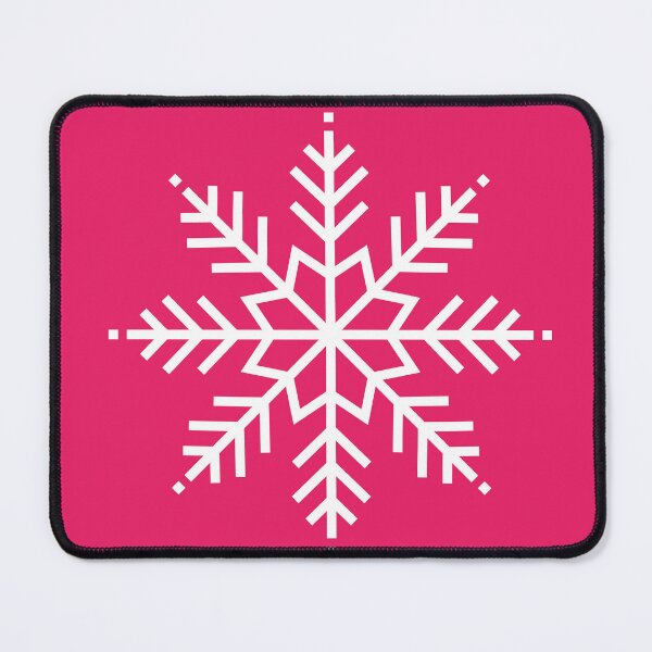Item preview, Snowflake. Pink snowflake. Fuchsia pink Christmas designed and sold by Latte Design.