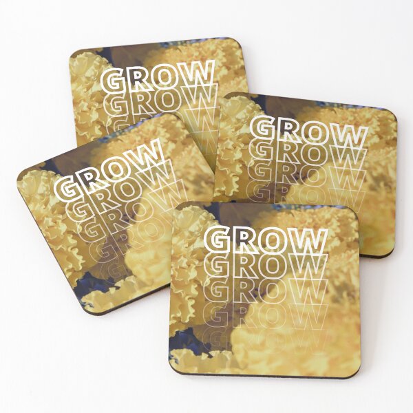 Item preview, GROW (above) - Vintage Yellow Floral Blooms designed and sold by AliceSLee.