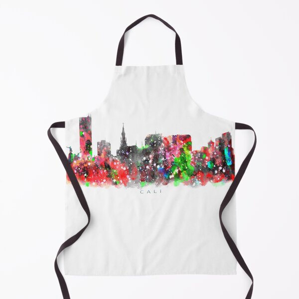 Aperçu de l'œuvre Cali, Colombia Skyline Watercolor Painting créée et vendue par InkistPrints.