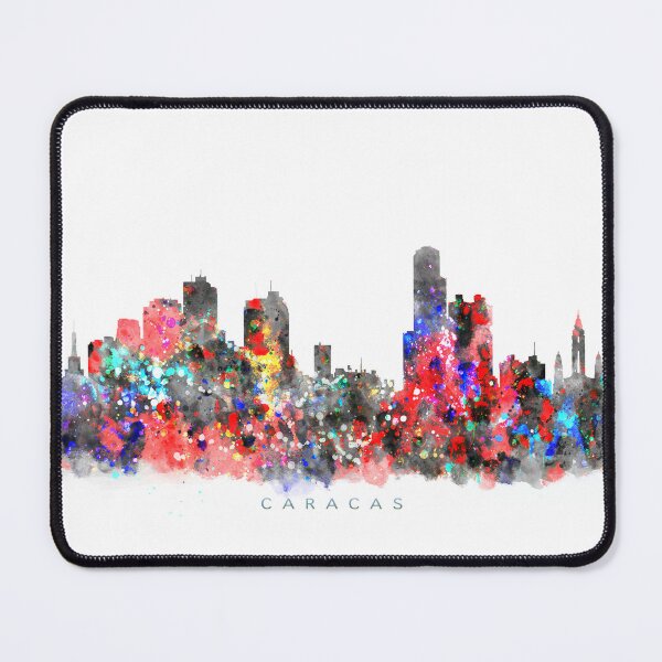 Item preview, Caracas, Venezuela Skyline Watercolor Painting designed and sold by InkistPrints.