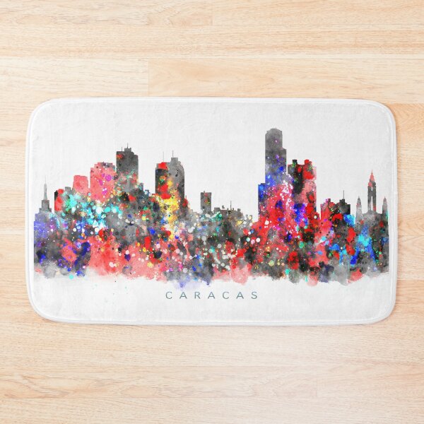 Item preview, Caracas, Venezuela Skyline Watercolor Painting designed and sold by InkistPrints.