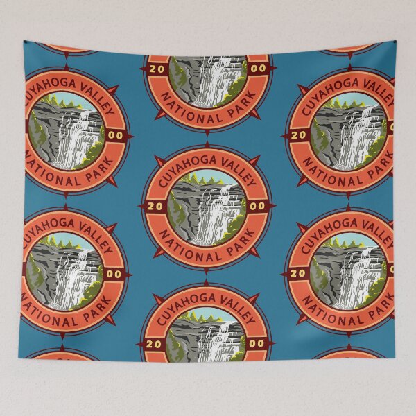 Item preview, Cuyahoga Valley National Park Retro Compass Emblem designed and sold by KrisSidDesigns.