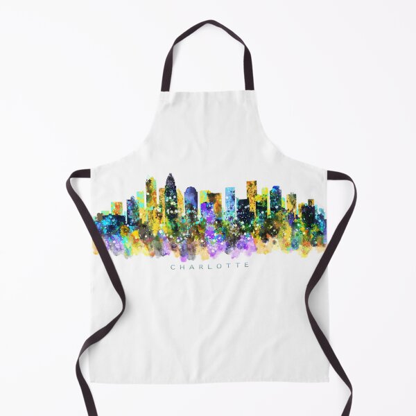Item preview, Charlotte, North Carolina Skyline Watercolor Painting designed and sold by InkistPrints.