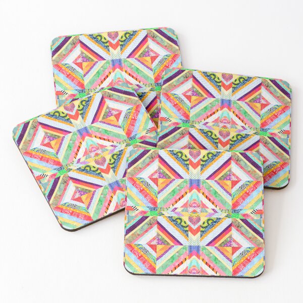 Item preview, Multicolor Geometric Patchwork designed and sold by Penaroma.