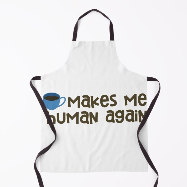 Artikelvorschau, Coffee Makes Me Human Again Sticker Blue entworfen und verkauft von Marianna's Meraki.