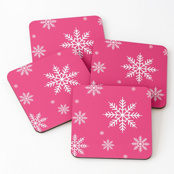 Item preview, Snowflakes. Pink snow flakes. Fuchsia pink Christmas designed and sold by Latte Design.