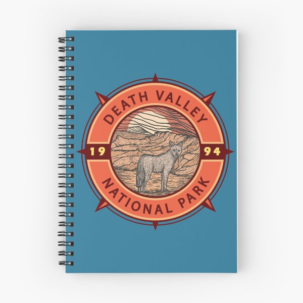Item preview, Death Valley National Park Coyote Retro Compass Emblem designed and sold by KrisSidDesigns.