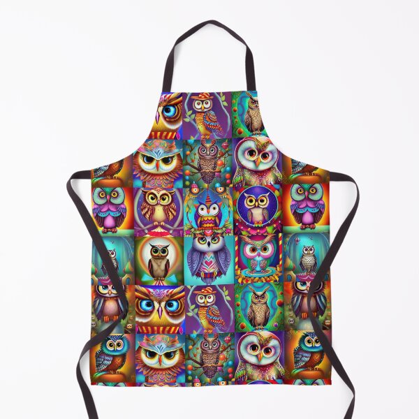 Item preview, Patchwork of Carnival Owls designed and sold by Artistic Assets Studio.