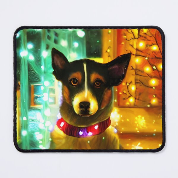 Item preview, Dog With Christmas Lights designed and sold by NitaBond.