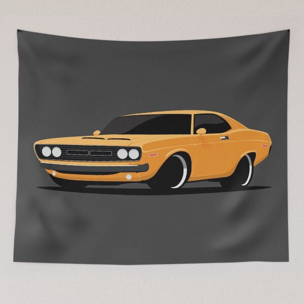 Item preview, American Muscle Pony Car Illustration designed and sold by blackdogshop.