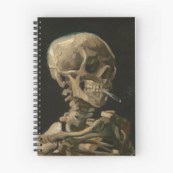 Item preview, Skull of a Skeleton with Burning Cigarette designed and sold by warishellstore.