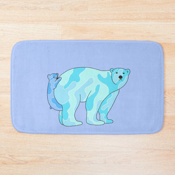 Item preview, Polar Bear Blue and Baby designed and sold by lauraginger.