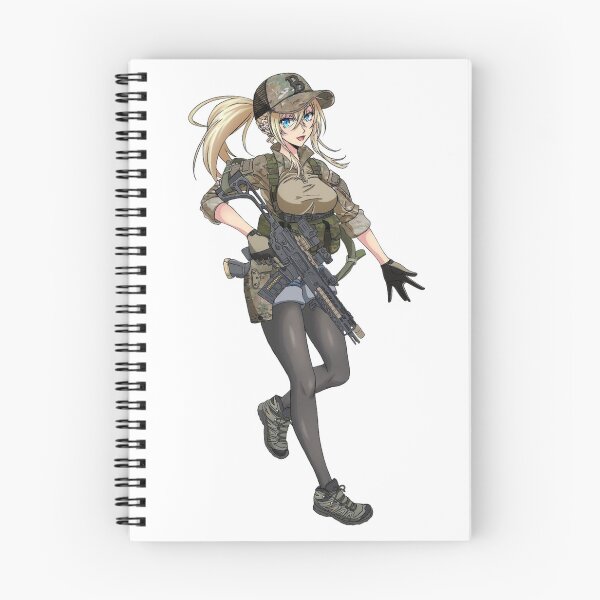 Item preview, Military Anime Girl designed and sold by kittiescuties.