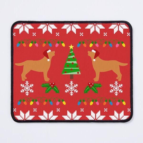 Item preview, Fox Red Labrador Happy Christmas Sweater Pattern  designed and sold by HappyLabradors.