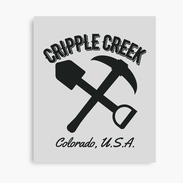 Item preview, Retro Cripple Creek Colorado Mining – Black designed and sold by WesternLocales.