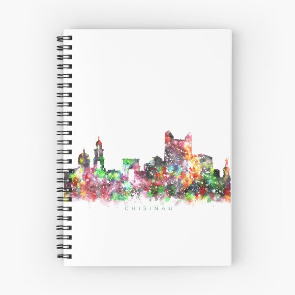 Item preview, Chisinau, Moldova Skyline Watercolor Painting designed and sold by InkistPrints.