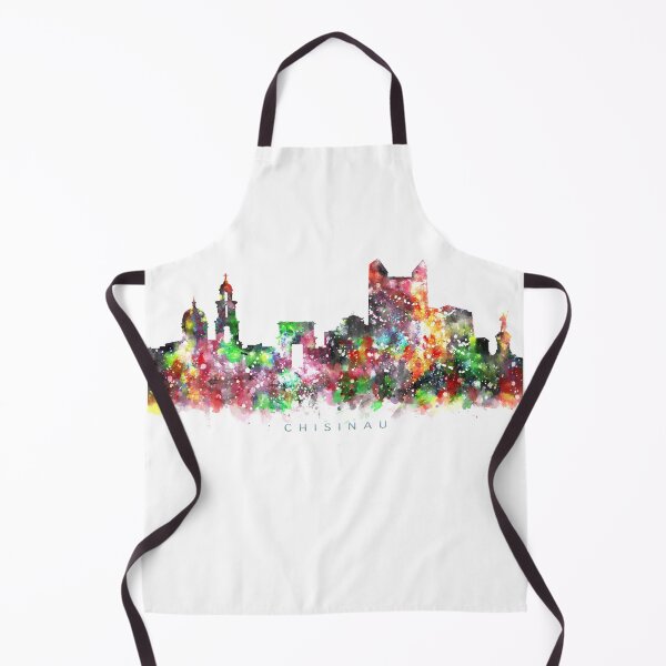 Item preview, Chisinau, Moldova Skyline Watercolor Painting designed and sold by InkistPrints.