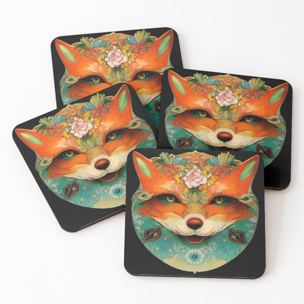 Item preview, Fox carnival mask designed and sold by GorinART.