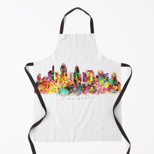 Item preview, Cincinnati, Ohio Skyline Watercolor Painting designed and sold by InkistPrints.