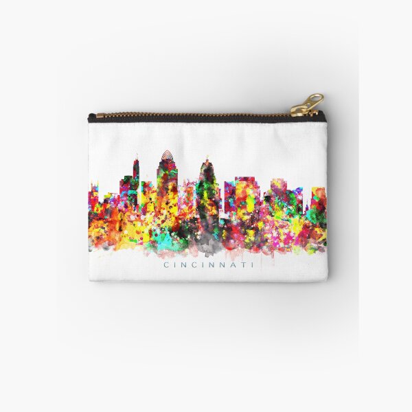 Item preview, Cincinnati, Ohio Skyline Watercolor Painting designed and sold by InkistPrints.