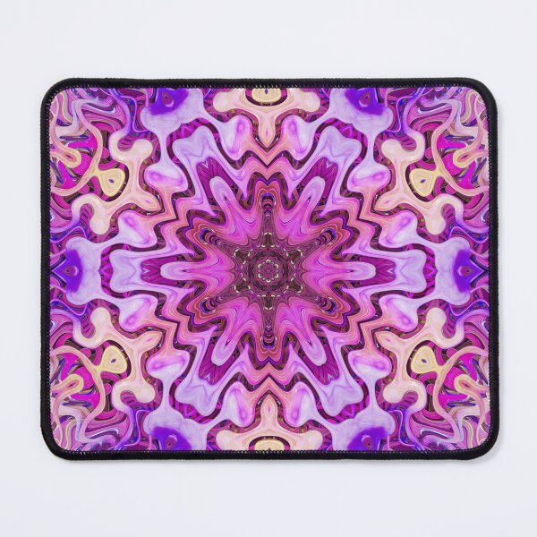 Item preview, Boho Vibes Kaleidoscope Abstract Maximalist Style Hippie Colors Mix of Violet Mauve Lilac Cream 3 of 16 designed and sold by Beachy.