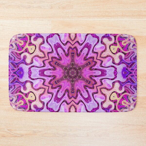 Item preview, Boho Vibes Kaleidoscope Abstract Maximalist Style Hippie Colors Mix of Violet Mauve Lilac Cream 3 of 16 designed and sold by Beachy.