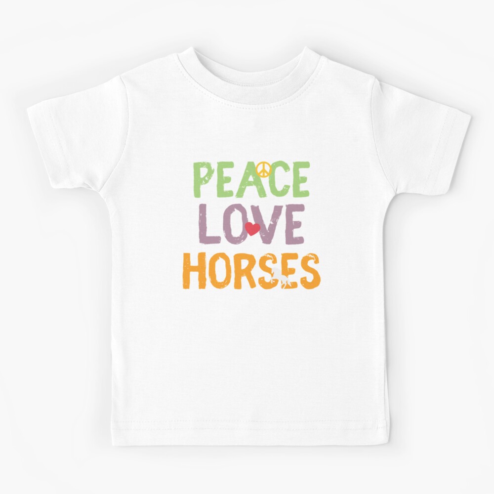 peace love horses t shirt