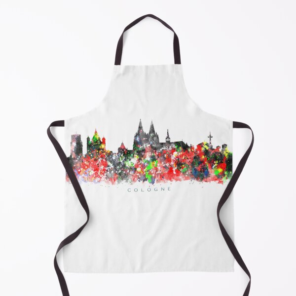Item preview, Cologne, Germany Skyline Watercolor Painting designed and sold by InkistPrints.