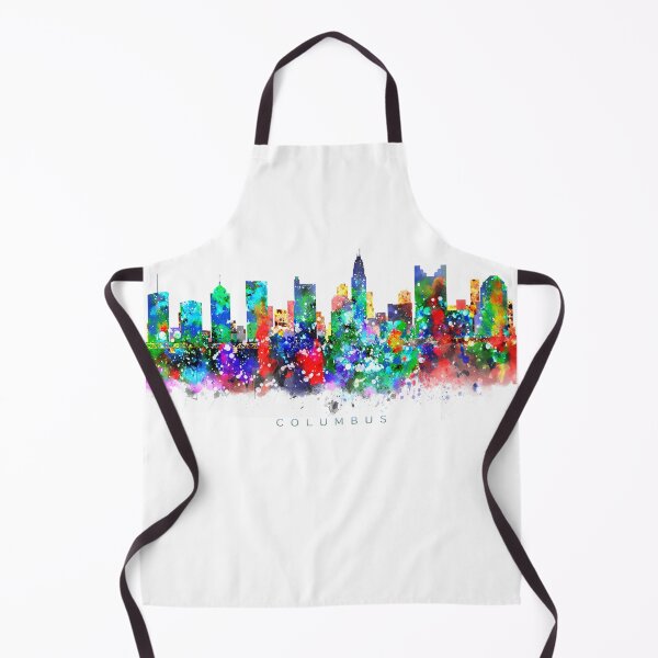 Item preview, Columbus, Ohio Skyline Watercolor Painting designed and sold by InkistPrints.