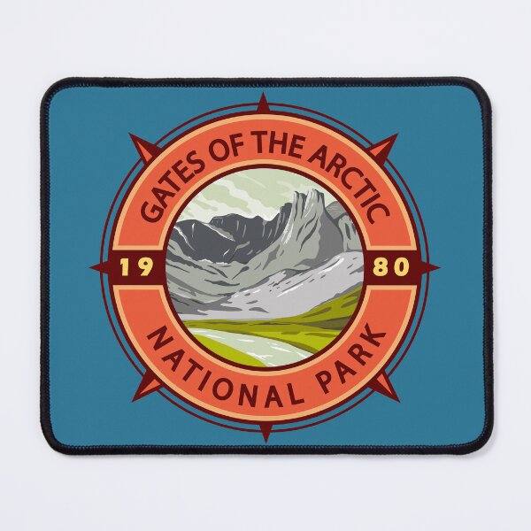 Item preview, Gates of the Arctic National Park Retro Compass Emblem designed and sold by KrisSidDesigns.