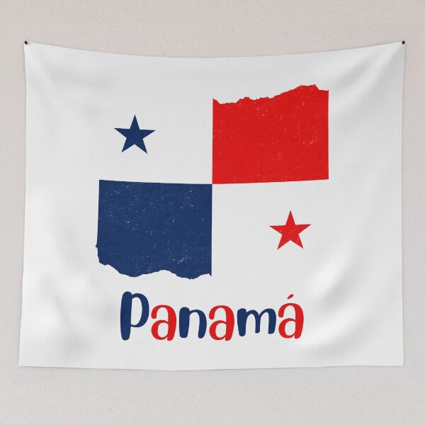 Item preview, Blue and Red Panama Flag designed and sold by taniastyle.