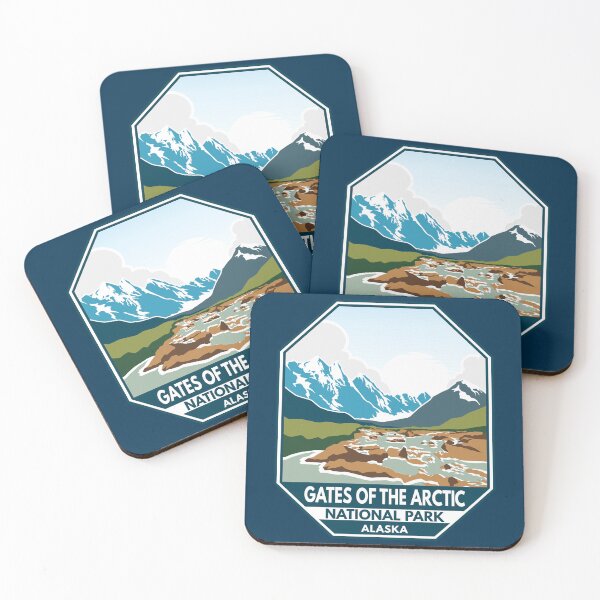 Item preview, Gates of the Arctic National Park Retro Emblem designed and sold by KrisSidDesigns.