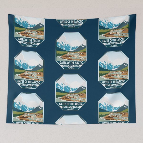 Item preview, Gates of the Arctic National Park Retro Emblem designed and sold by KrisSidDesigns.