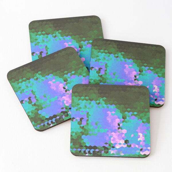 Item preview, Fluorescent Green & Violet Pixels | StokedUpArt designed and sold by StokedUpArt.
